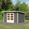 Abri De Jardin En Bois Massif Gris Terre 7,50m² Stockach 5 – Karibu