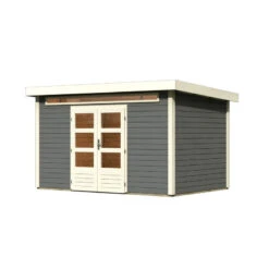 Abri De Jardin En Bois Massif Gris Terre 8,88m² Kandern 7 – Karibu -Boutique De Jardin abri de jardin en bois massif gris terre 888m kandern 7 woodfeeling 2