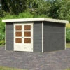 Abri De Jardin En Bois Massif Gris Terre 9,24m² Askola 6 - Karibu -Boutique De Jardin abri de jardin en bois massif gris terre 924m askola 6 woodfeeling