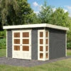 Abri De Jardin En Bois Massif Gris Terre 9,24m² Kerko 6 – Karibu -Boutique De Jardin abri de jardin en bois massif gris terre 924m kerko 6 woodfeeling