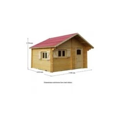 Abri De Jardin En Bois Massif Semi-habitable 20m² – Madriers 60mm 9 Abri De Jardin En Bois Massif Semi-habitable 20m² – Madriers 60mm -Boutique De Jardin abri de jardin en bois massif semi habitable 20m madriers 60mm 3