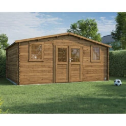 Abri De Jardin En Bois Traité Autoclave 17,6m² - Madriers 28mm - Nicia - Forest Style