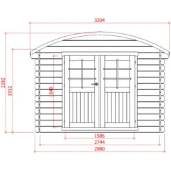 Abri De Jardin En Bois Traité Autoclave 28mm 7,09m² Toit Berceau SOLID 13 Abri De Jardin En Bois Traité Autoclave 28mm 7,09m² Toit Berceau SOLID -Boutique De Jardin abri de jardin en bois traite autoclave 28mm 709m toit berceau solid 5