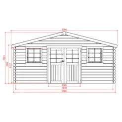 Abri De Jardin En Bois Traité Autoclave 28mm ZÜRICH Avec Double Porte 19,71m² - SOLID -Boutique De Jardin abri de jardin en bois traite autoclave 28mm zurich avec double porte 1971m solid 1