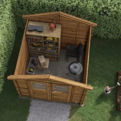 Abri De Jardin En Bois Traité Autoclave 4,9m² - Madriers 28mm - Nicia - Forest Style 9 Abri De Jardin En Bois Traité Autoclave 4,9m² - Madriers 28mm - Nicia - Forest Style -Boutique De Jardin abri de jardin en bois traite autoclave 49m madriers 28mm nicia forest style 2