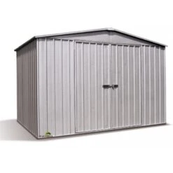 Abri De Jardin En Métal 10,9m² Silver Grey Fraser - ABSCO -Boutique De Jardin abri de jardin en metal 11m silver grey absco 1