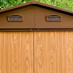 Abri De Jardin En Métal Aspect Bois 4,6m² + Kit D'ancrage - X-METAL 11 Abri De Jardin En Métal Aspect Bois 4,6m² + Kit D'ancrage - X-METAL -Boutique De Jardin abri de jardin en metal aspect bois 46m kit d ancrage x metal 3