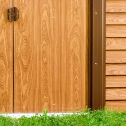 Abri De Jardin En Métal Aspect Bois 4,6m² + Kit D'ancrage - X-METAL 12 Abri De Jardin En Métal Aspect Bois 4,6m² + Kit D'ancrage - X-METAL -Boutique De Jardin abri de jardin en metal aspect bois 46m kit d ancrage x metal 4