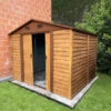 Abri De Jardin En Métal Aspect Bois 6,62m² + Kit D'ancrage - X-METAL -Boutique De Jardin abri de jardin en metal aspect bois 662m kit d ancrage x metal