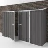 Abri De Jardin En Métal Colorbond Gris Compact 2,25m² EASYSHED -Boutique De Jardin abri de jardin en metal colorbond gris compact 225m easyshed