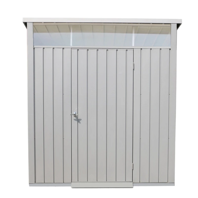 Abri De Jardin En Métal Gris 3,92m² + Kit D'ancrage + Kit De Fondation DURAMAX 6 Abri De Jardin En Métal Gris 3,92m² + Kit D'ancrage + Kit De Fondation DURAMAX – Image 4