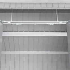 Abri De Jardin En Métal Gris 5,22m² + Kit D'ancrage + Kit De Fondation DURAMAX -Boutique De Jardin abri de jardin en metal gris 522m duramax kit d ancrage kit de fondation 5