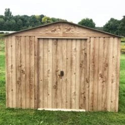 Abri De Jardin En Métal Imitation Bois 4,78m² - DURAMAX -Boutique De Jardin abri de jardin en metal imitation bois 475m duramax 1 2