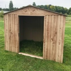 Abri De Jardin En Métal Imitation Bois 4,78m² - DURAMAX -Boutique De Jardin abri de jardin en metal imitation bois 475m duramax 1 3