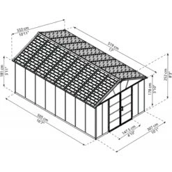 Abri De Jardin En Polycarbonate 17,2m² Avec Plancher YUKON - Palram - Canopia 10 Abri De Jardin En Polycarbonate 17,2m² Avec Plancher YUKON - Palram - Canopia -Boutique De Jardin abri de jardin en polycarbonate 172m avec plancher yukon palram 2
