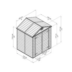 Abri De Jardin En Polycarbonate 2,65m² Skylight Amber - Palram - Canopia 10 Abri De Jardin En Polycarbonate 2,65m² Skylight Amber - Palram - Canopia -Boutique De Jardin abri de jardin en polycarbonate 265m skylight amber palram 2