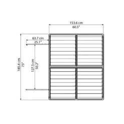 Abri De Jardin En Polycarbonate 2,65m² Skylight Deco - Palram - Canopia -Boutique De Jardin abri de jardin en polycarbonate 265m skylight deco palram 3