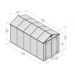 Abri De Jardin En Polycarbonate 6,59m² Skylight Amber - Palram - Canopia 12 Abri De Jardin En Polycarbonate 6,59m² Skylight Amber - Palram - Canopia -Boutique De Jardin abri de jardin en polycarbonate 659m skylight amber palram 4