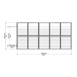 Abri De Jardin En Polycarbonate 6,59m² Skylight Deco - Palram - Canopia 11 Abri De Jardin En Polycarbonate 6,59m² Skylight Deco - Palram - Canopia -Boutique De Jardin abri de jardin en polycarbonate 659m skylight deco palram 3