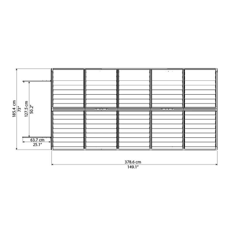 Abri De Jardin En Polycarbonate 6,59m² Skylight Deco - Palram - Canopia 6 Abri De Jardin En Polycarbonate 6,59m² Skylight Deco - Palram - Canopia – Image 4