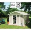 Abri De Jardin En PVC 11,2m² UTILITY Blanc Et Gris Vert Grosfillex + Kit Ancrage Offert 2 Abri De Jardin En PVC 11,2m² UTILITY Blanc Et Gris Vert Grosfillex + Kit Ancrage Offert -Boutique De Jardin abri de jardin en pvc 112m utility blanc et gris vert grosfillex