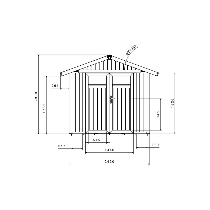 Abri De Jardin En PVC 4,9m² DECO Gris Foncé Et Blanc Grosfillex + Kit Ancrage Offert 6 Abri De Jardin En PVC 4,9m² DECO Gris Foncé Et Blanc Grosfillex + Kit Ancrage Offert – Image 4