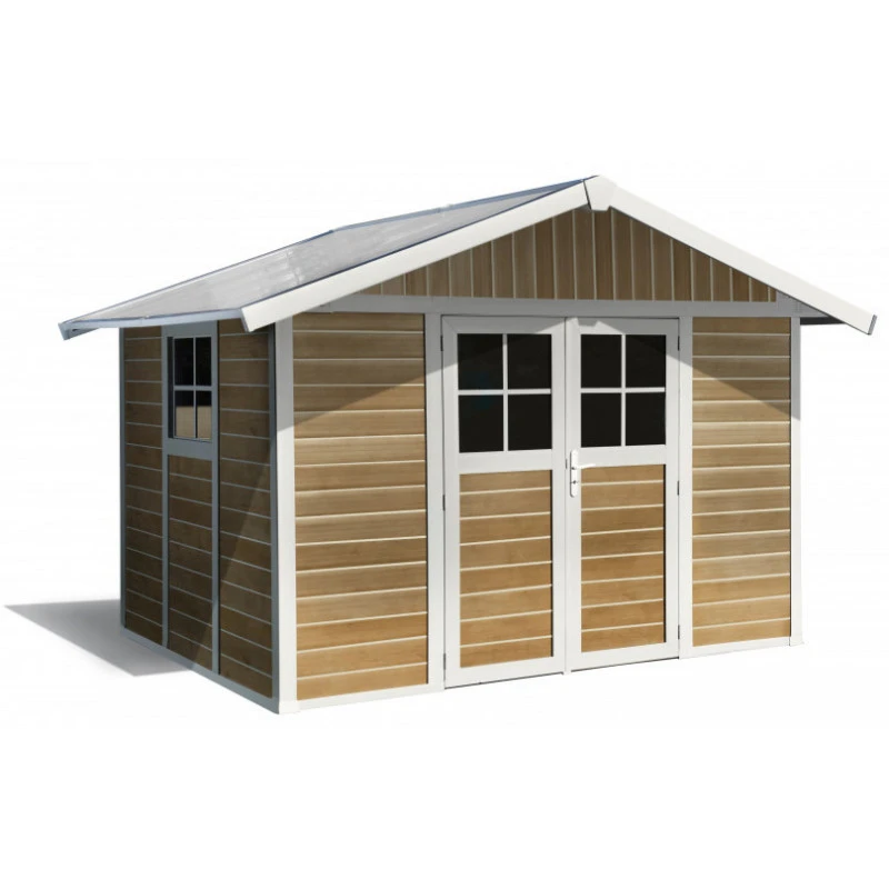 Abri De Jardin En PVC 7,5m² DECO Sherwood Grosfillex + Kit Ancrage Offert 4 Abri De Jardin En PVC 7,5m² DECO Sherwood Grosfillex + Kit Ancrage Offert – Image 2