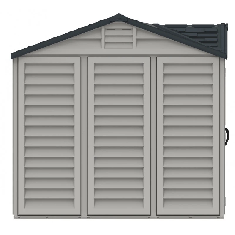 Abri De Jardin En PVC 8,05m² DarkGrey Apex + Kit De Fondation DURAMAX 8 Abri De Jardin En PVC 8,05m² DarkGrey Apex + Kit De Fondation DURAMAX – Image 6