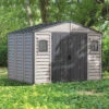 Abri De Jardin En PVC 8,05m² DarkGrey Premium + Kit De Fondation DURAMAX -Boutique De Jardin abri de jardin en pvc 805m darkgrey premium duramax kit de fondation