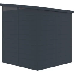 Abri De Jardin En Résine 3,24m² Anthracite Toit Monopente Skylight + Plancher - Jobu -Boutique De Jardin abri de jardin en resine 324m anthracite toit monopente skylight plancher jobu 4