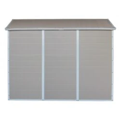 Abri De Jardin En Résine Beige 5,32m² + Kit De Fondation - JOBU -Boutique De Jardin abri de jardin en resine beige 532m kit de fondation jobu 5