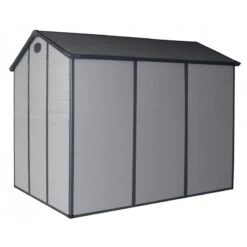 Abri De Jardin En Résine Gris 5,32m² + Kit De Fondation - JOBU -Boutique De Jardin abri de jardin en resine gris 532m kit de fondation jobu 4