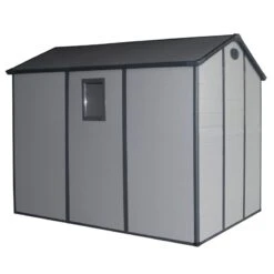 Abri De Jardin En Résine Gris 5,32m² + Kit De Fondation - JOBU -Boutique De Jardin abri de jardin en resine gris 532m kit de fondation jobu 5