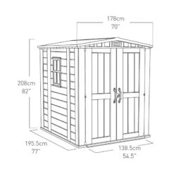 Abri De Jardin En Résine Sydney 3,48m² + Plancher Keter -Boutique De Jardin abri de jardin en resine sydney 348m plancher keter 3
