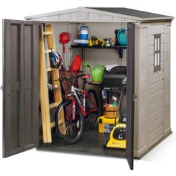 Abri De Jardin En Résine Sydney 3,48m² + Plancher Keter -Boutique De Jardin abri de jardin en resine sydney 348m plancher keter 4