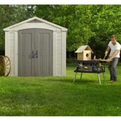 Abri De Jardin En Résine Sydney 6,32m² + Plancher Keter -Boutique De Jardin abri de jardin en resine sydney 632m plancher keter 2
