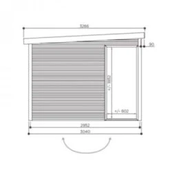 Abri De Jardin Faro 12,25m² En Bois Massif 28mm Avec Double Porte Vitrée - SOLID 8 Abri De Jardin Faro 12,25m² En Bois Massif 28mm Avec Double Porte Vitrée - SOLID -Boutique De Jardin abri de jardin faro 1225m en bois massif 28mm avec double porte vitree solid 2
