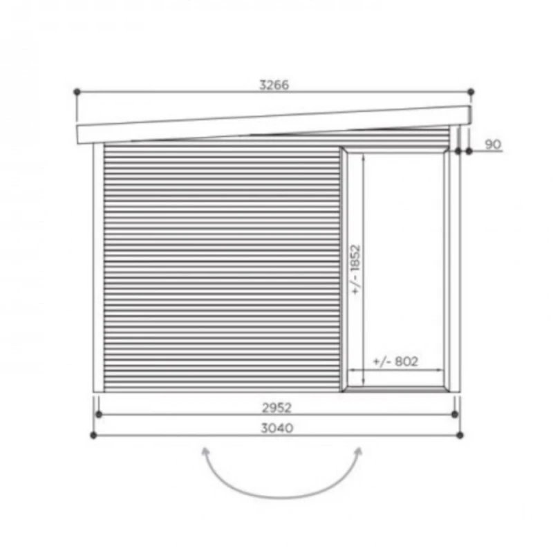 Abri De Jardin Faro 12,25m² En Bois Massif 28mm Avec Double Porte Vitrée - SOLID 5 Abri De Jardin Faro 12,25m² En Bois Massif 28mm Avec Double Porte Vitrée - SOLID – Image 3