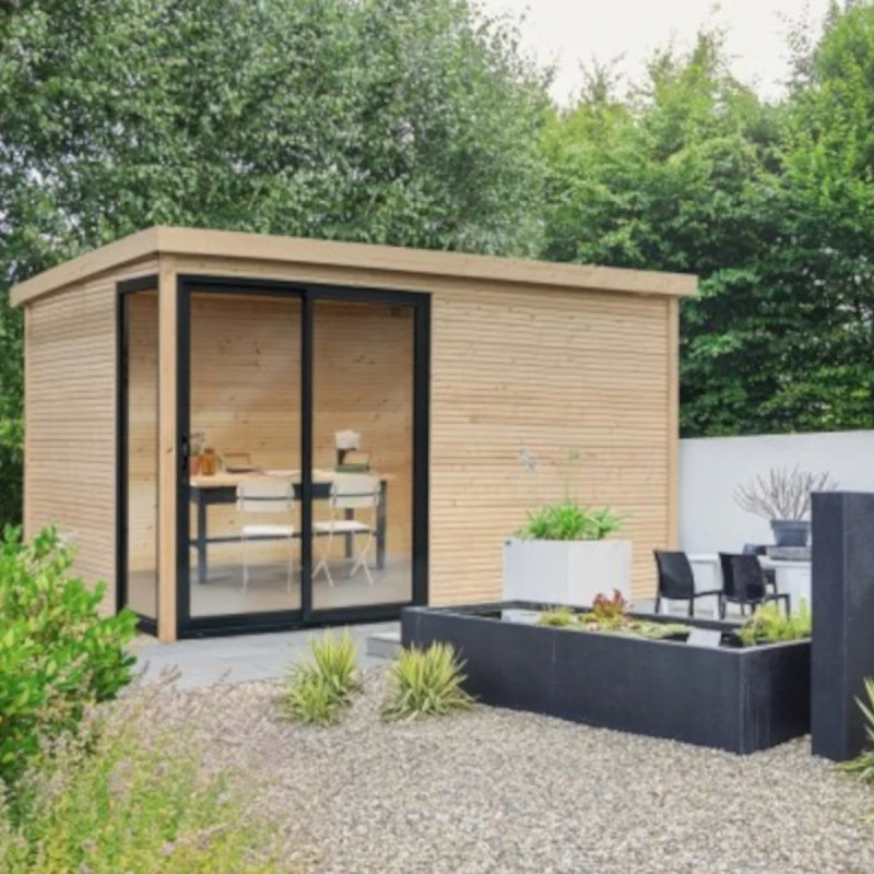 Abri De Jardin Faro 12,25m² En Bois Massif 28mm Avec Double Porte Vitrée - SOLID 3 Abri De Jardin Faro 12,25m² En Bois Massif 28mm Avec Double Porte Vitrée - SOLID