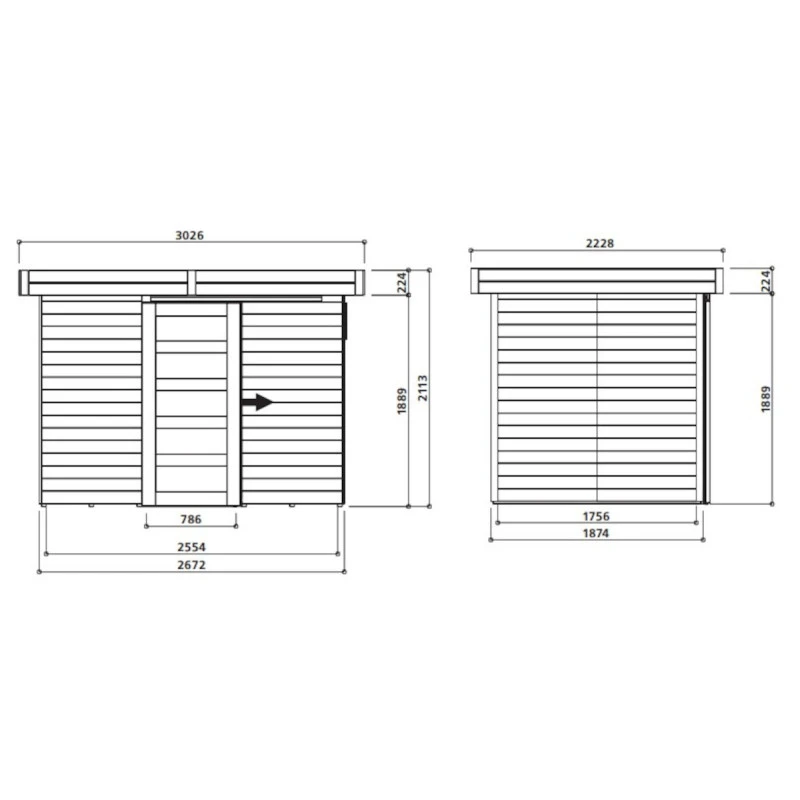 Abri De Jardin Lund 5,03m² En Bois Massif 19mm - SOLID 4 Abri De Jardin Lund 5,03m² En Bois Massif 19mm - SOLID – Image 2
