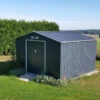 Abri De Jardin 10,85m² Métal PLUS Anthracite + Kit D'ancrage X-METAL -Boutique De Jardin abri de jardin metal 1085m plus anthracite kit d ancrage x metal