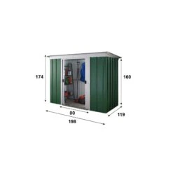 Abri De Jardin Métal 2,36m² + Kit D'ancrage Inclus - YARDMASTER -Boutique De Jardin abri de jardin metal 236m kit d ancrage inclus yardmaster 3