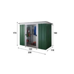 Abri De Jardin Métal 2,84m² + Kit D'ancrage Inclus - YARDMASTER -Boutique De Jardin abri de jardin metal 284m kit d ancrage inclus yardmaster 2