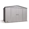 Abri De Jardin En Métal 6,5m² Silver Grey Fraser - ABSCO -Boutique De Jardin abri de jardin metal 654m silver grey haut de gamme