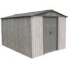 Abri De Jardin Métal 7,15m² WoodTouch Beige + Kit D'ancrage X-METAL -Boutique De Jardin abri de jardin metal 7m woodtouch beige kit d ancrage x metal