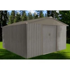 Abri De Jardin Métal 9,66m² Imitation Bois Vieilli -Boutique De Jardin abri de jardin metal 966m imitation bois vieilli 3