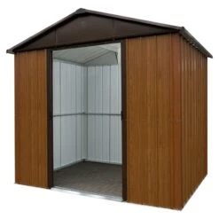 Abri De Jardin Métal Aspect Bois Et Marron 7,18m² + Kit D'ancrage Inclus - YARDMASTER 9 Abri De Jardin Métal Aspect Bois Et Marron 7,18m² + Kit D'ancrage Inclus - YARDMASTER -Boutique De Jardin abri de jardin metal aspect bois et marron 718m kit d ancrage inclus yardmaster 2