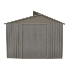 Abri De Jardin Métal Avec Puit De Lumière 7,25m² Imitation Bois Vieilli -Boutique De Jardin abri de jardin metal avec puit de lumiere 725m imitation bois vieilli 4