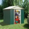 Abri De Jardin Métal Vert 2,77m² + Kit D'ancrage Inclus - YARDMASTER
