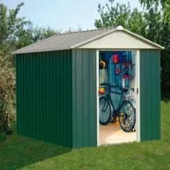 Abri De Jardin Métal Vert 2,77m² + Kit D'ancrage Inclus - YARDMASTER -Boutique De Jardin abri de jardin metal vert 277m kit d ancrage inclus yardmaster 4